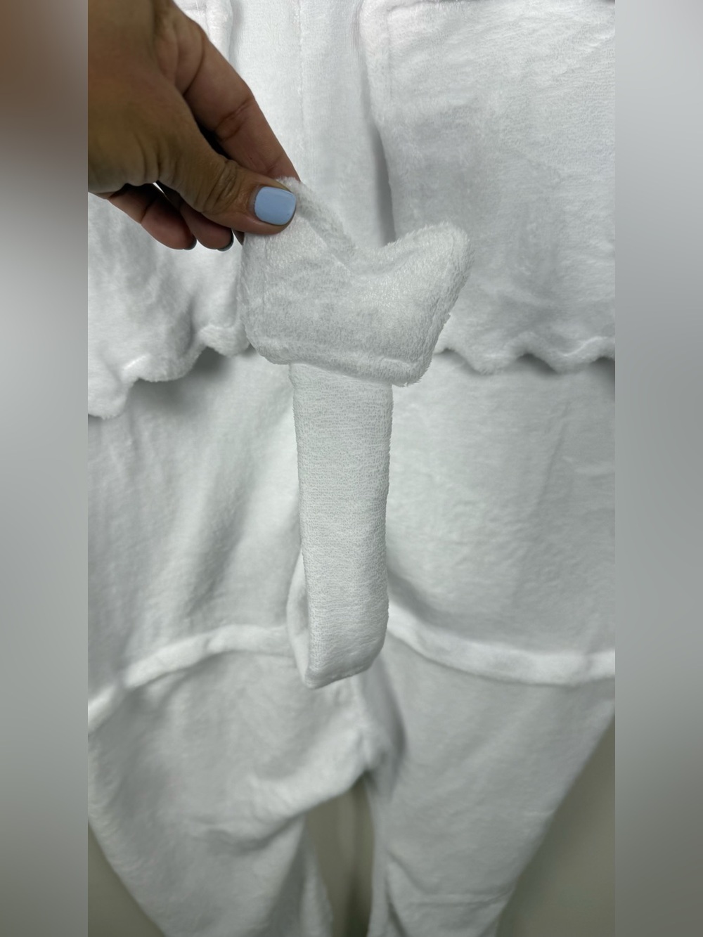 Unisex Dragon Onesie Costume White Medium Blokecore Inspired Cozy Style - Picture 9 of 13